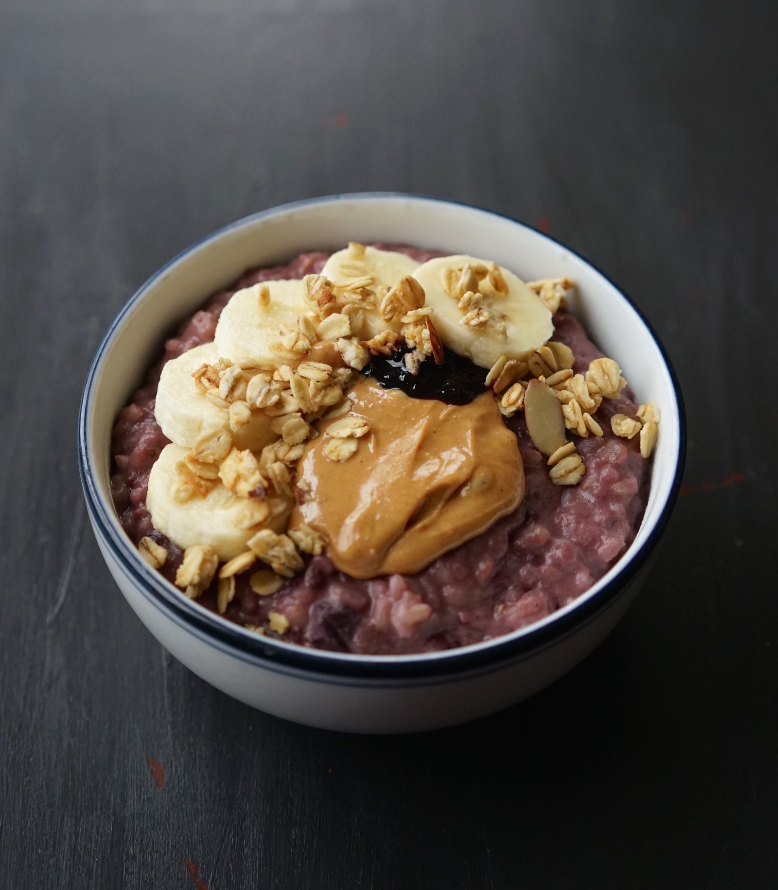 PB&J Brown Rice Breakfast Bowl Living Healthy in Seattle